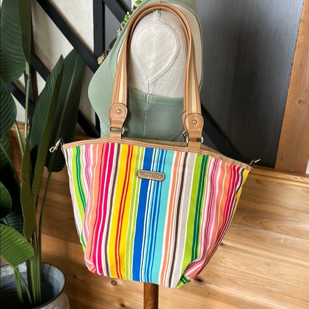 Colorful ROSETTI Striped Tote Bag preloved !